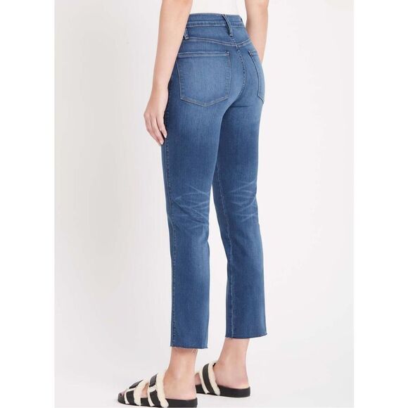 Frame le sylvie crop raw hem high rise jeans size 29 - Picture 12 of 13